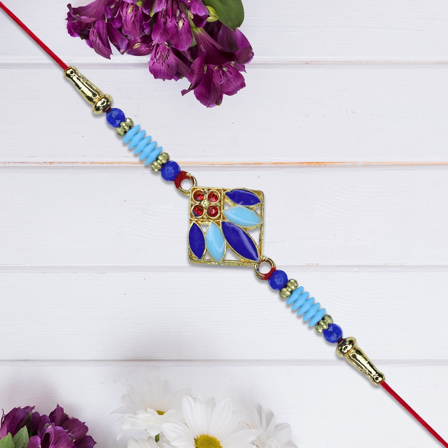 Blue Petal Rakhi