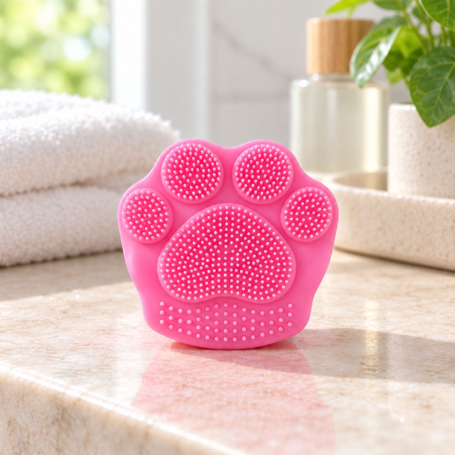Paw Shape Face Wash Scrubber for Daily Skin Care and Pore Cleansing (1 Pc)