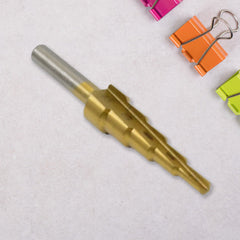 High-Speed Steel Step Drill Bit with Multi-Purpose Accurate Drilling Scale