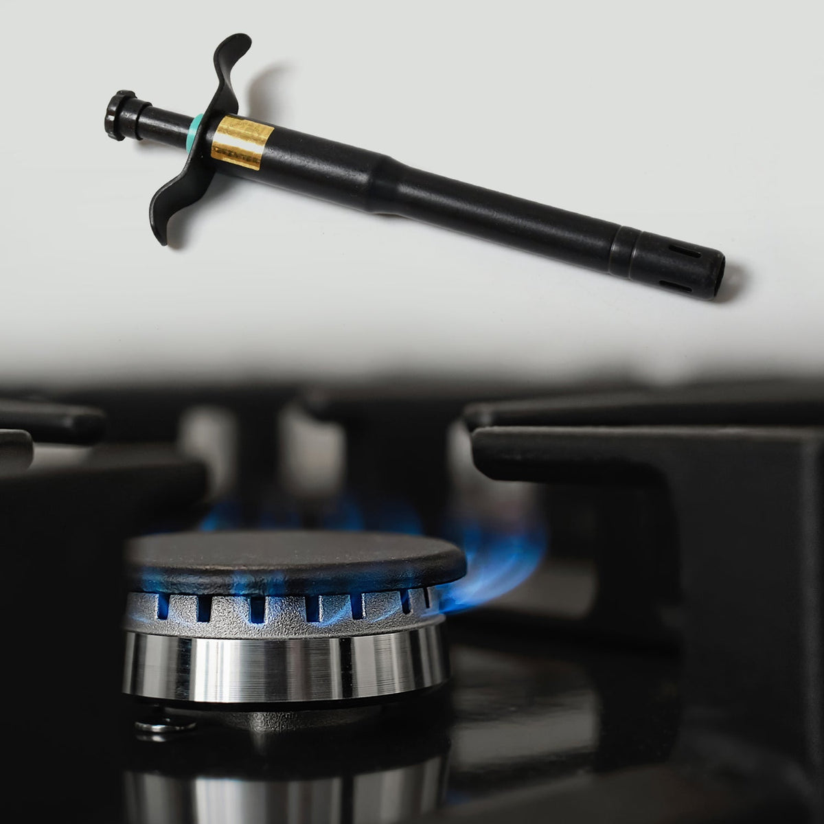 CookAura stainless steel black gas lighter for kitchen stove