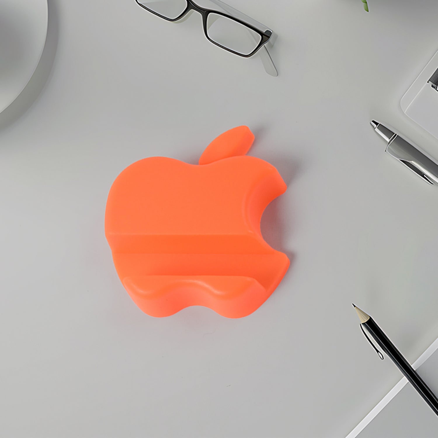 Apple-Shaped Plastic Mobile Phone Holder (1 pc & mix color)