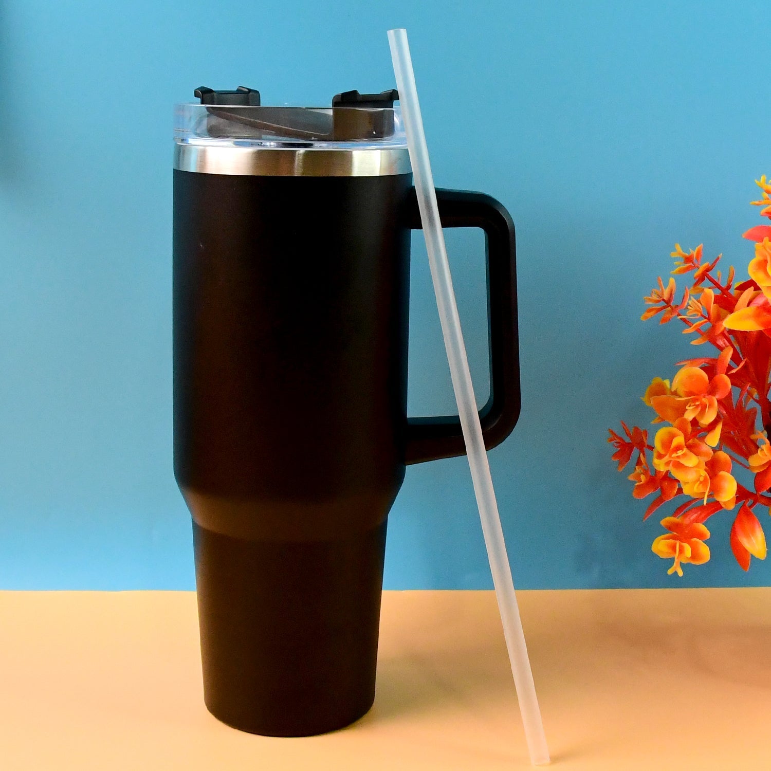 Black Extra Large Insulated Travel Mug (1200ML - 1 Pc)