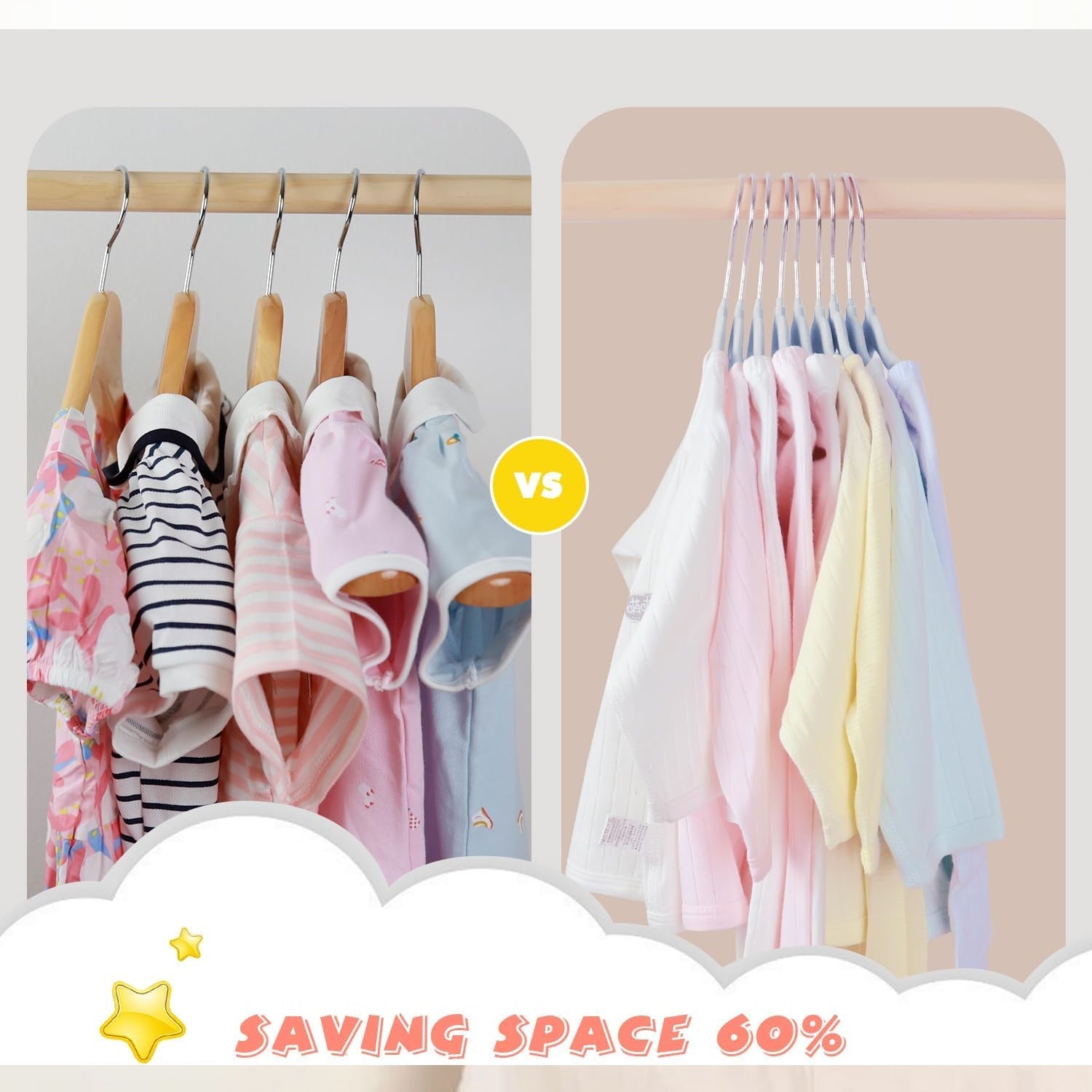 Premium Mix Design Non-Slip Clothes Hanger (Mix Design / 1 Pc)