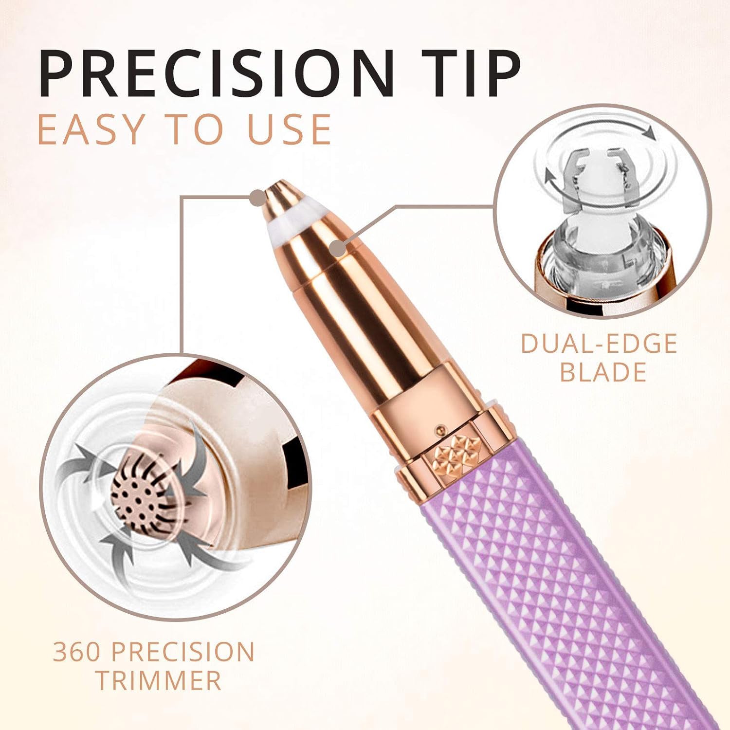2-in-1 Eyebrow Razor & Painless Hair Shaver (1 Pc), Hair accessories