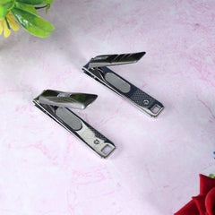 Stainless steel folding large nail clippers with nail file
