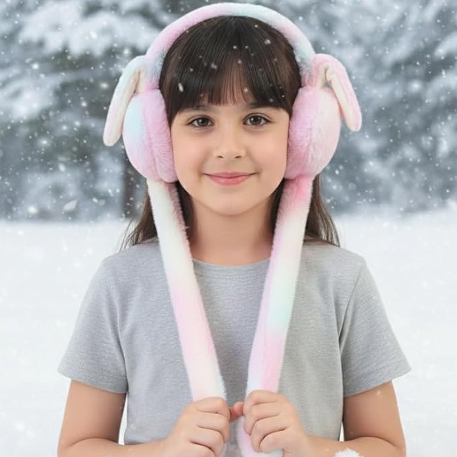Plush winter earmuffs ear cover for kids