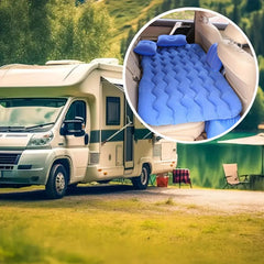 Portable Car Backseat Inflatable Air Mattress Bed - key features close-up