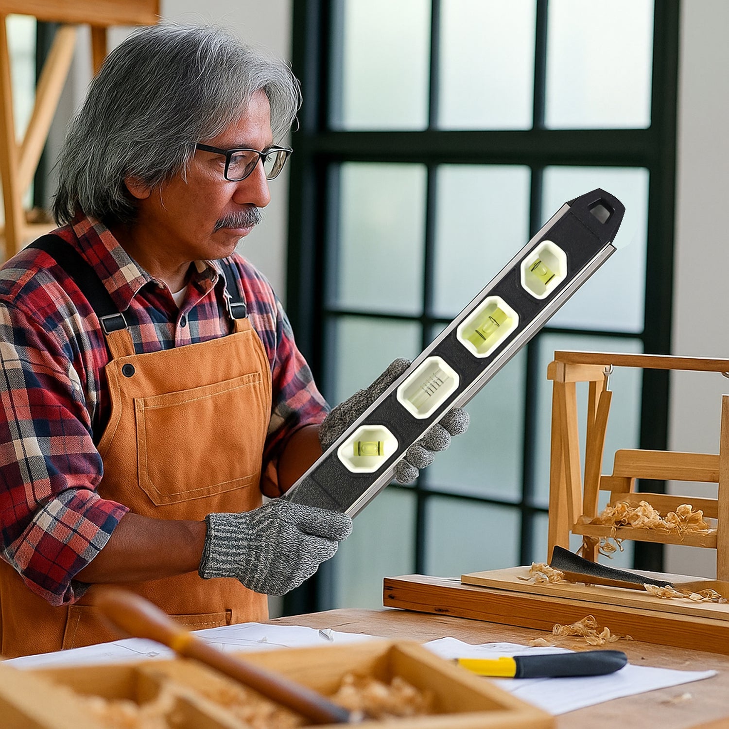 Professional Aluminum Spirit Level Measuring Tool  (B Grade / 1 Pc)