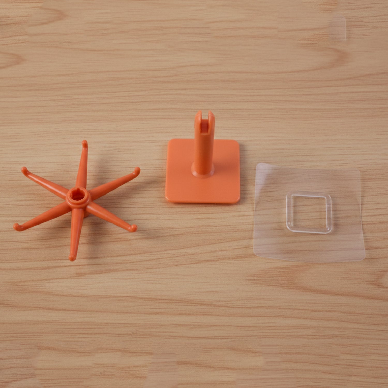 Orange 360Â° Rotating Wall Mounted Kitchen Utensils Hook Stand (1 Pc)