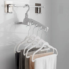 5-Hole Foldable Clothes Hanger â€“ Robust, Space-Saving Travel Rack