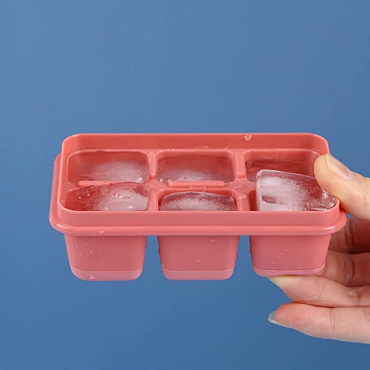 6-Cavity Silicone Ice Tray â€“ Ideal for Kitchen & Home Use