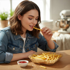 Square Disposable Paper Air Fryer Liners (50 Pc Pack, 160x45 mm)