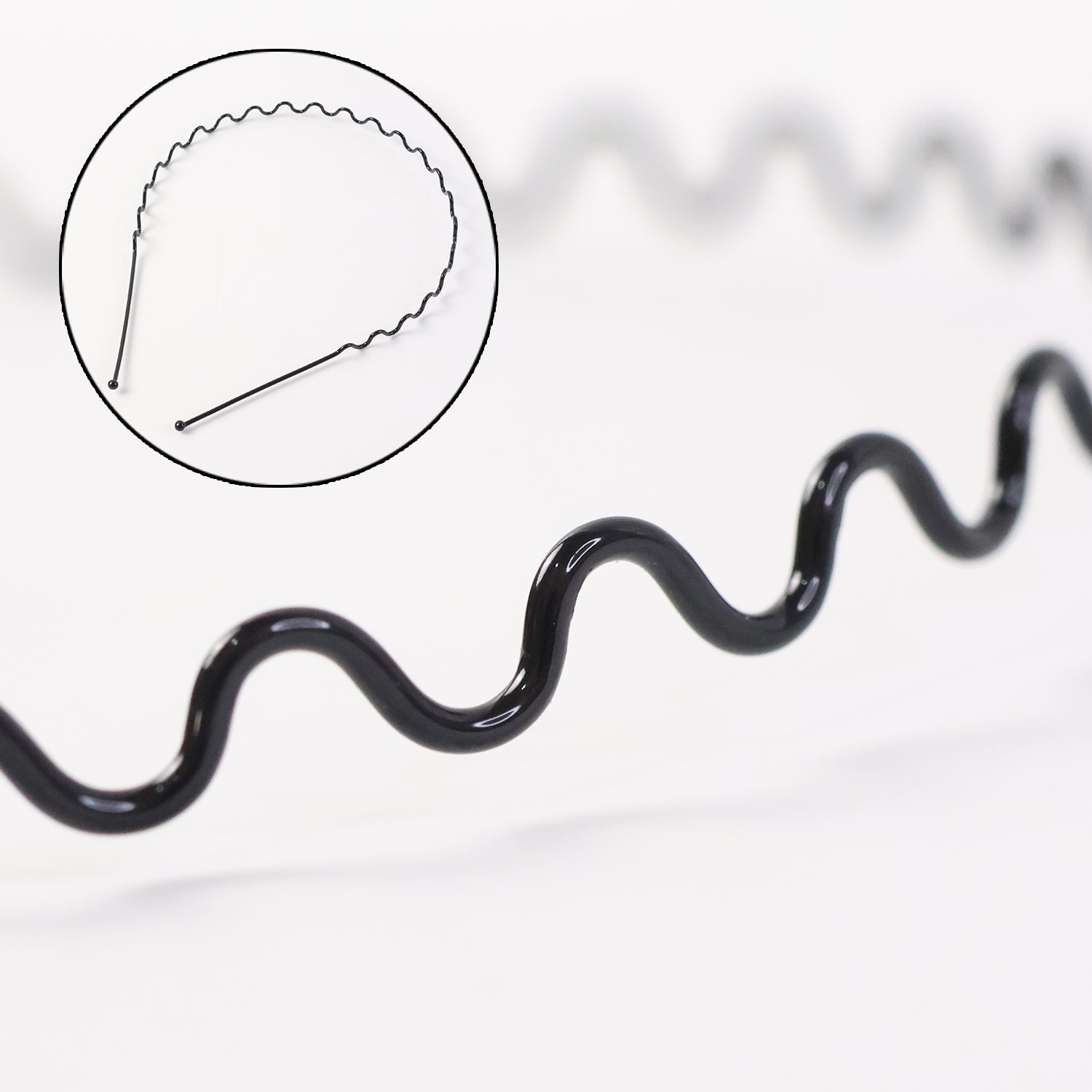 Premium Metal Wave Hair Bands for Men & Women (12 Pc)