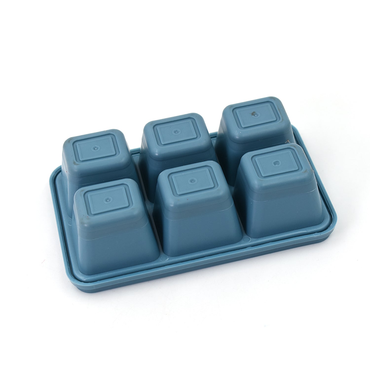 8242 6 Grid Silicone Ice Tray Used In All Kinds Of Places Like Household Kitchens For Making Ice From Water And Various Things And All With Color Box (1 Pc)