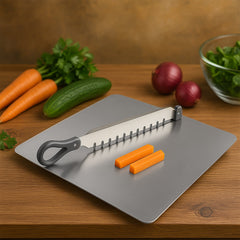 Supermom Stainless Steel Multifunctional Cut & Chop Vegetable Slicer Tool (1 Pc)