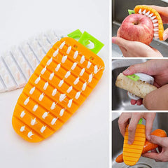 2909 Vegetable Scrubbing Brush, Vegetable Scrubber Nonâ€‘Toxic Fruit Brush Carrot Shape Vegetable Brush for Potato for Vegetable DeoDap