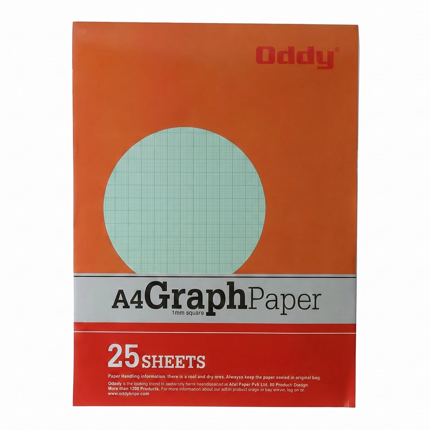 Oddy A4 Graph Paper Product Shot on White Background