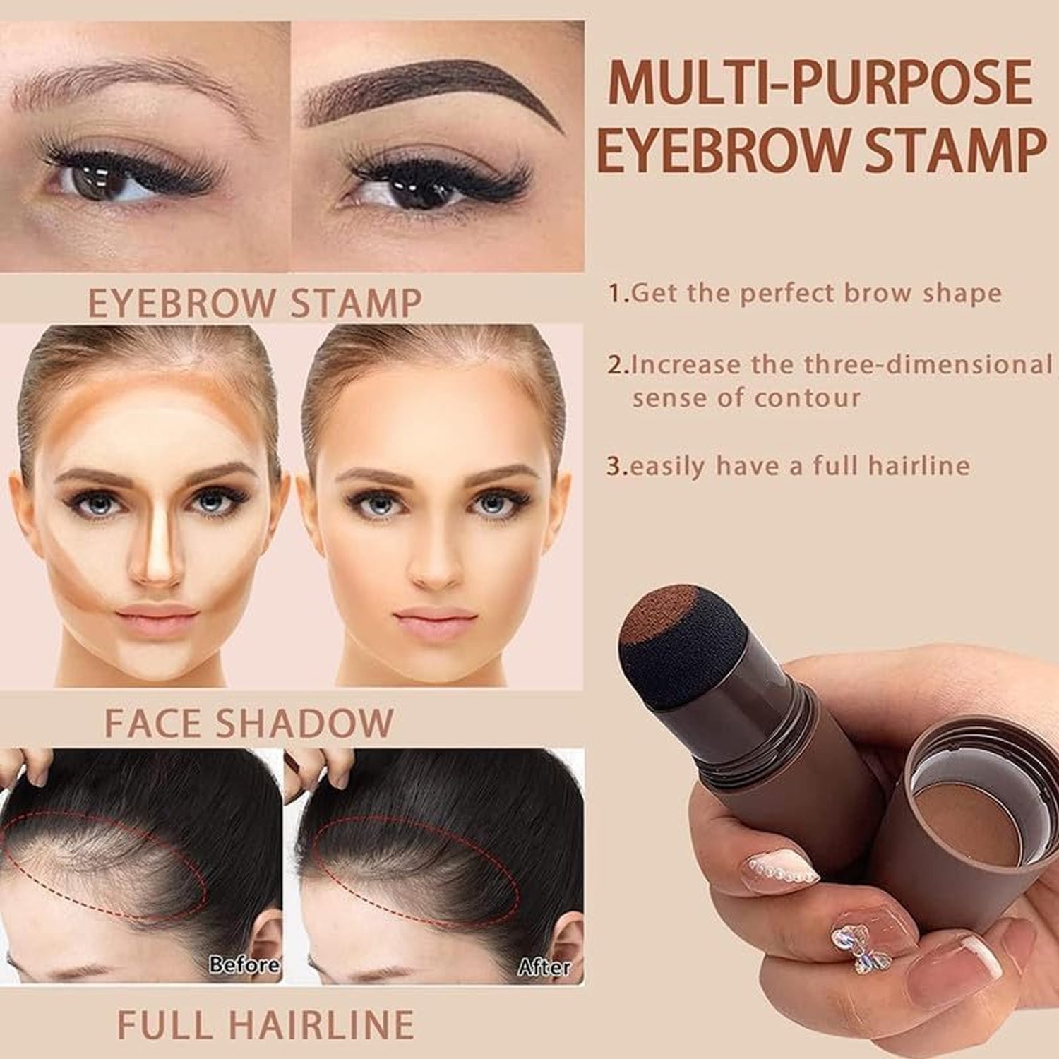 Hairline & Eyebrow Contour Powder Stick - (Set)