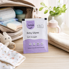 Baby wipes in travel bag for portability