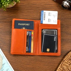 Premium Multifunction Travel Passport Holder & Wallet (15x11cm / 1 Pc)