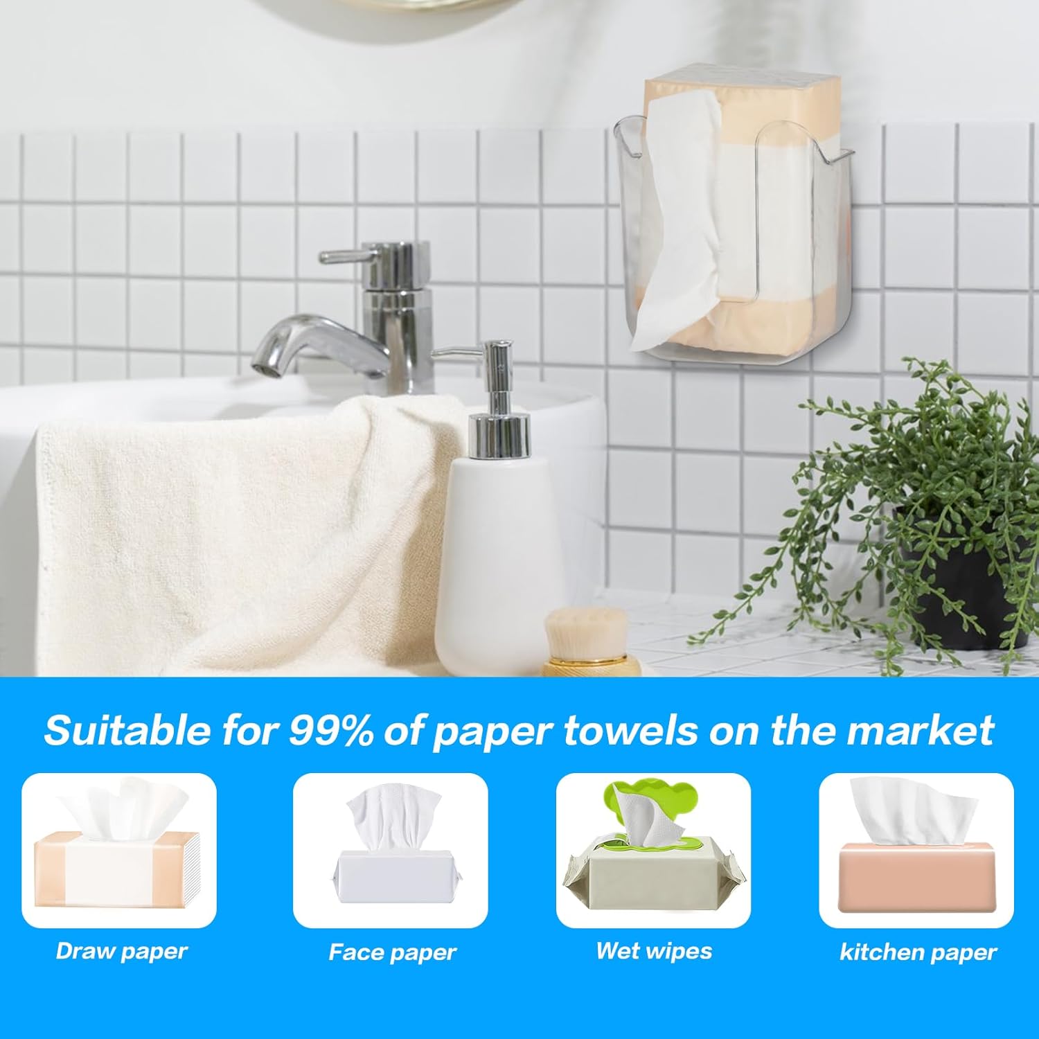 Tissue & Napkin Dispenser Holder - (1 Pc)