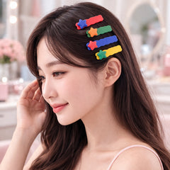 Cute Stylish Design Hair Clips Set (1 Set, Mix Design)