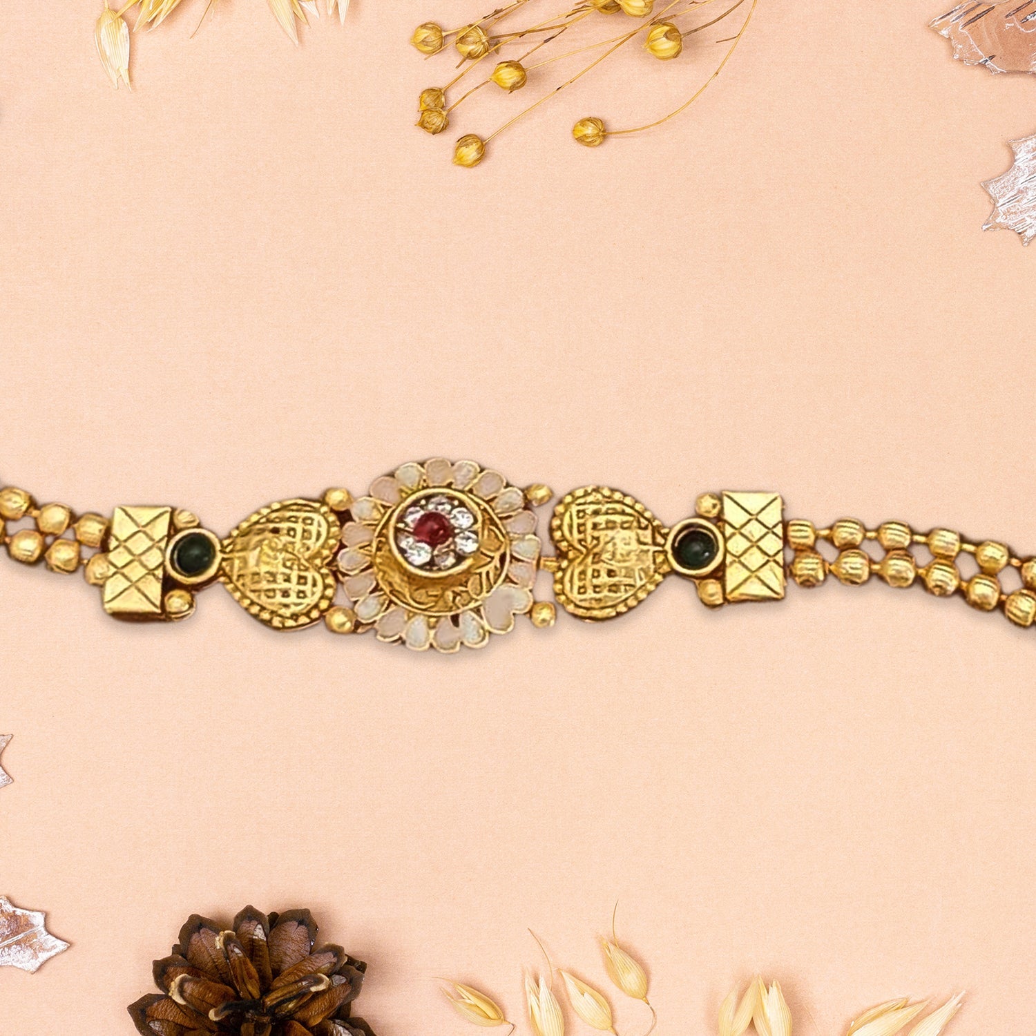 Elegant Gold-Plated Brass Bracelet â€“ Charm