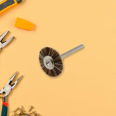 Shank metal grinding brush made from brass wire