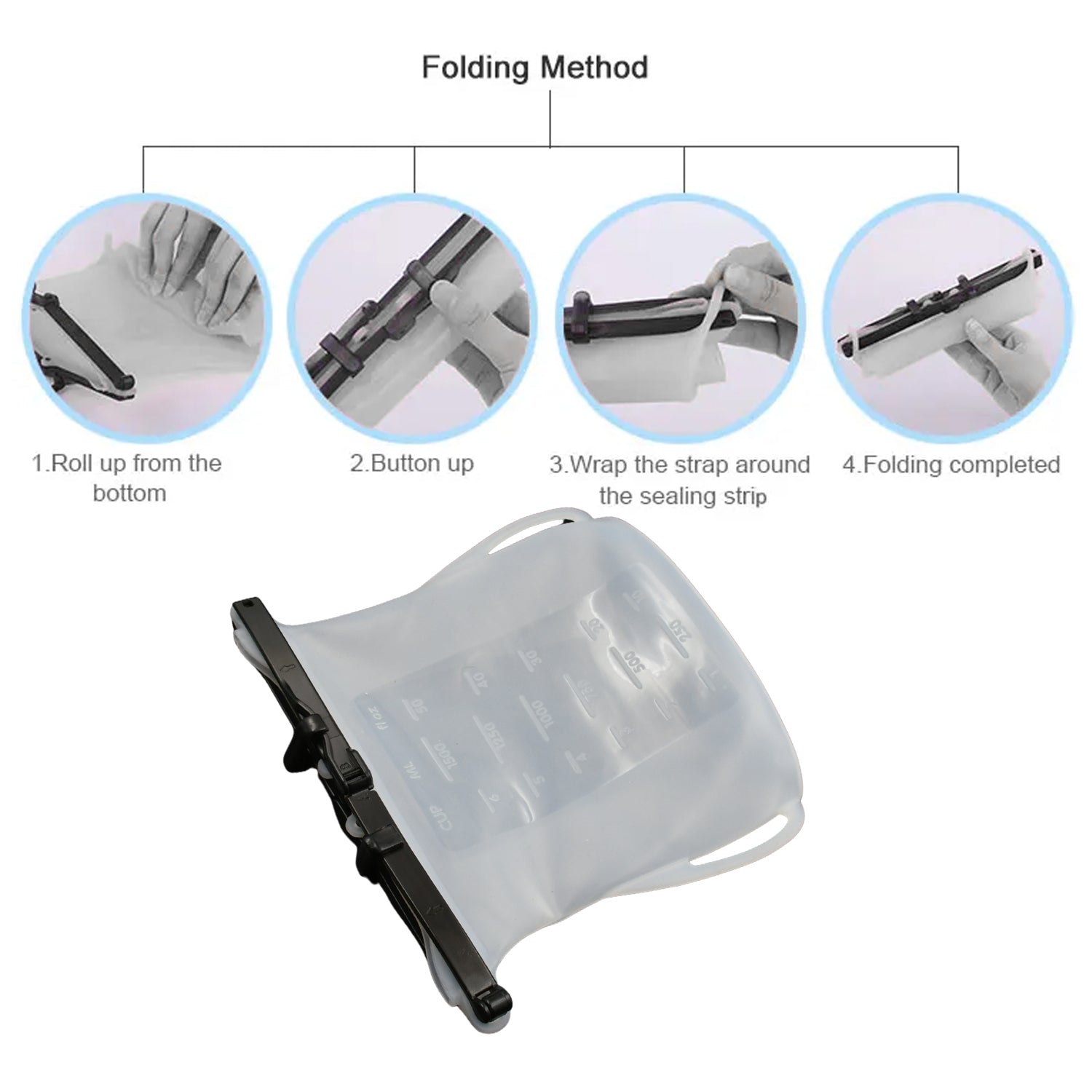 Reusable Silicone Food Storage Bag â€“ Leakproof, Flat Bottom, Freezer & Microwave Safe, BPA-Free Snack & Sandwich Bag (1 Pc)