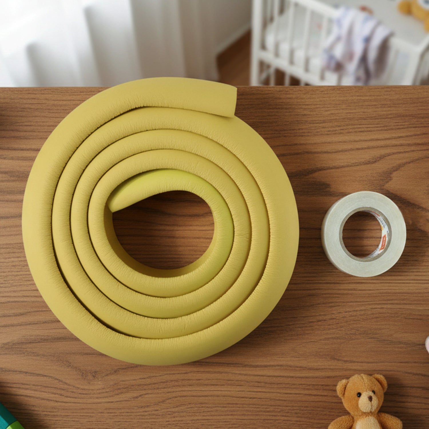 Corner Edge Protector â€“ Soft Rubber Safety Bumper Guard (2 Mtr)