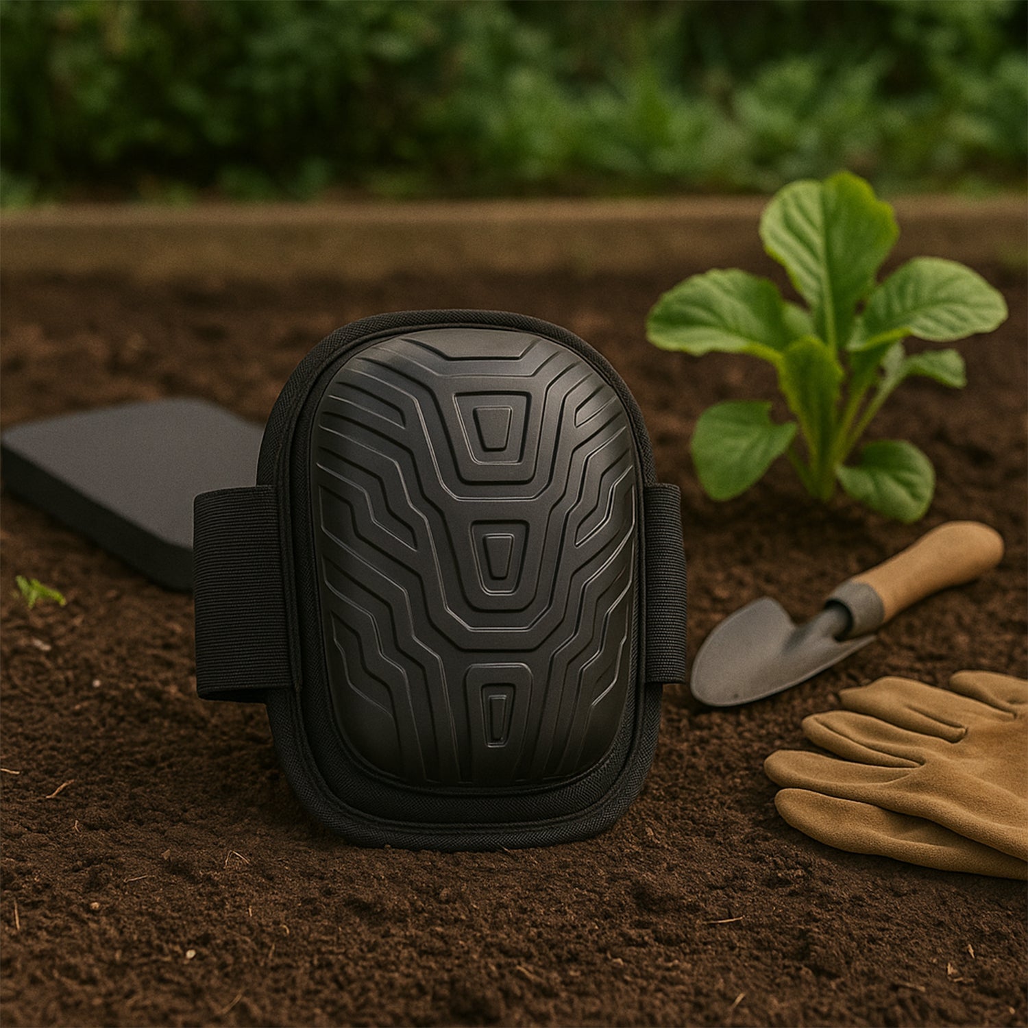 Heavy-Duty Knee Pad with Thick Foam Padding and Adjustable Straps