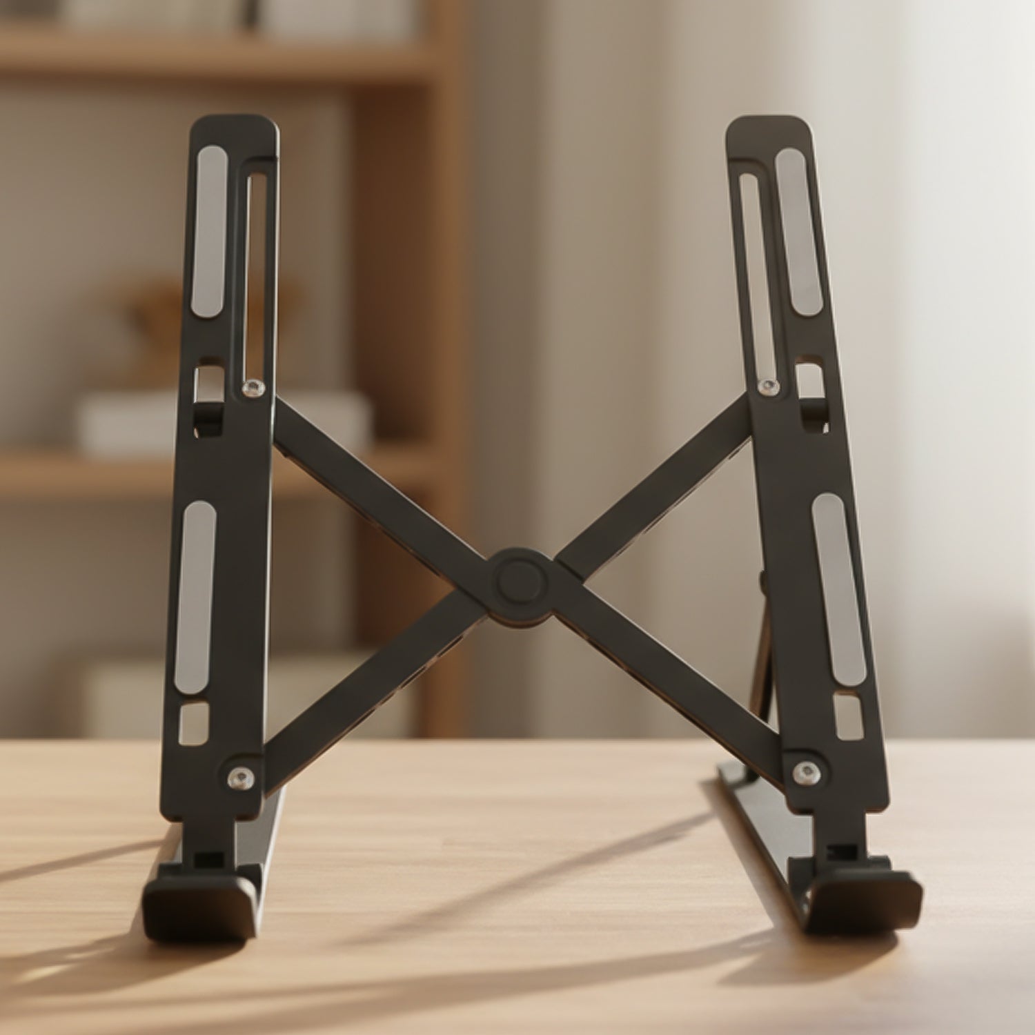 Ergonomic tablet stand on office desk