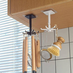 Self-adhesive hook rotating 360 degrees on smooth surface