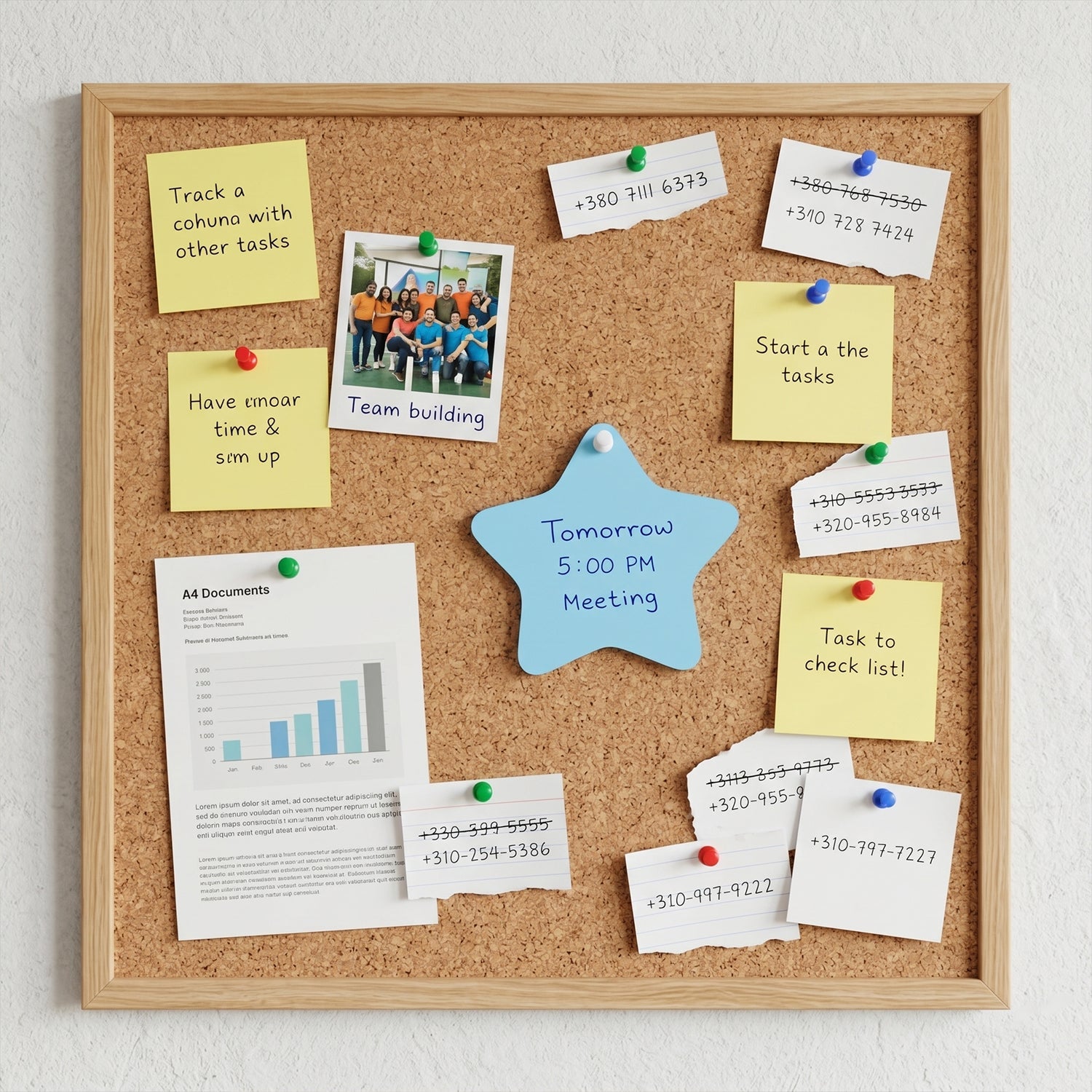 Mix-Shaped Sticky Notes – Reusable & Vibrant Reminders