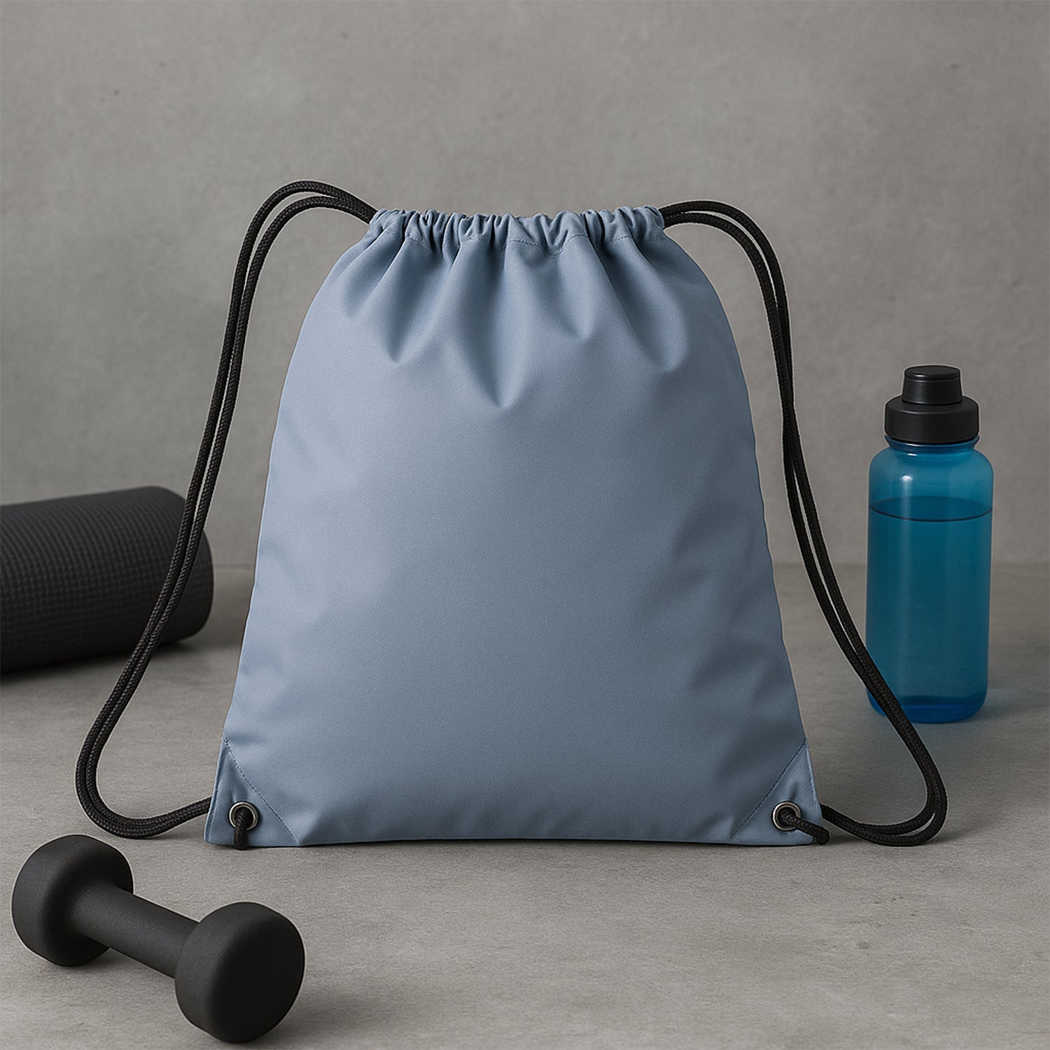 Water-Resistant Nylon Drawstring Backpack Bag (1 Pc)