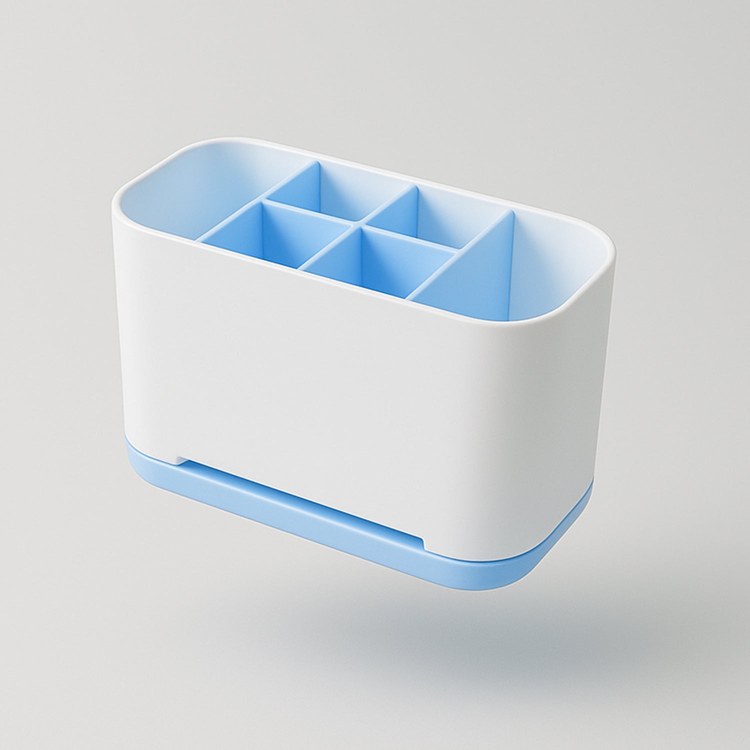 Multipurpose ABS plastic toothbrush holder caddy for bathroom
