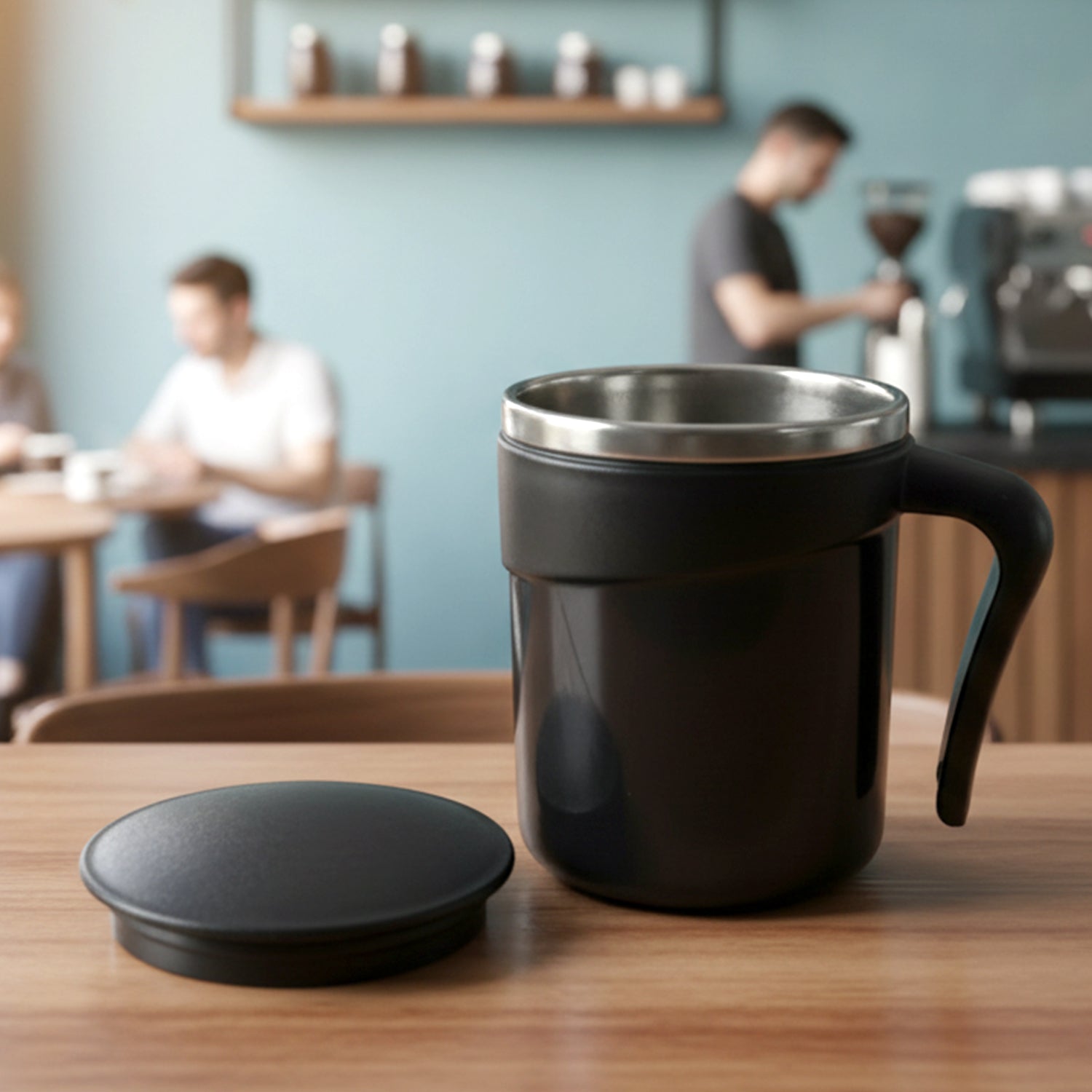 modern insulated drink mug with dolphin shape