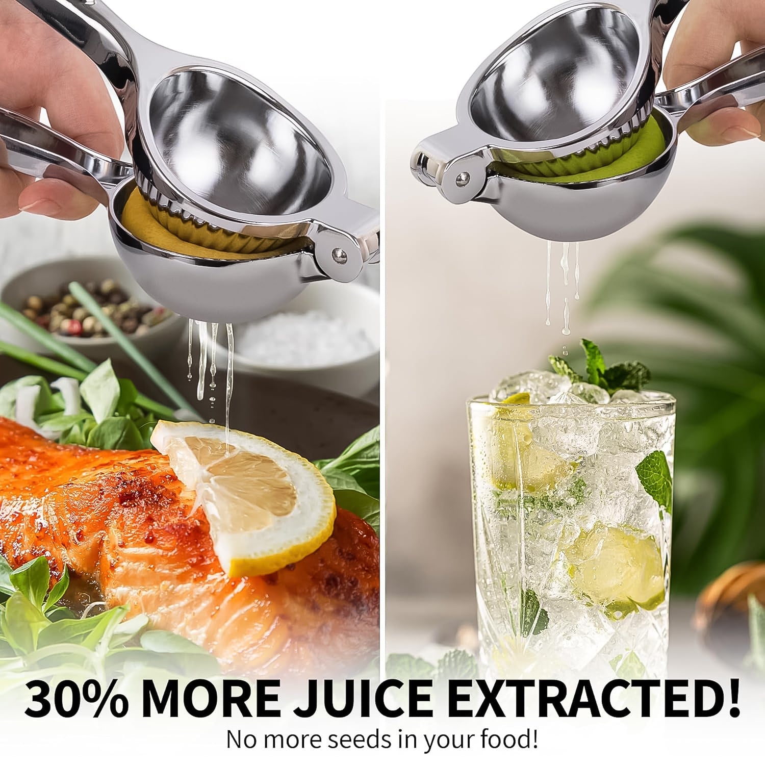 Premium Heavy-Duty Stainless Steel Lemon Squeezer Press 1 Pc