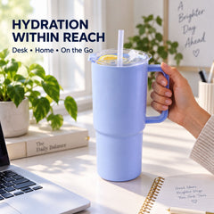 750 ml travel tumbler in a car cup holder