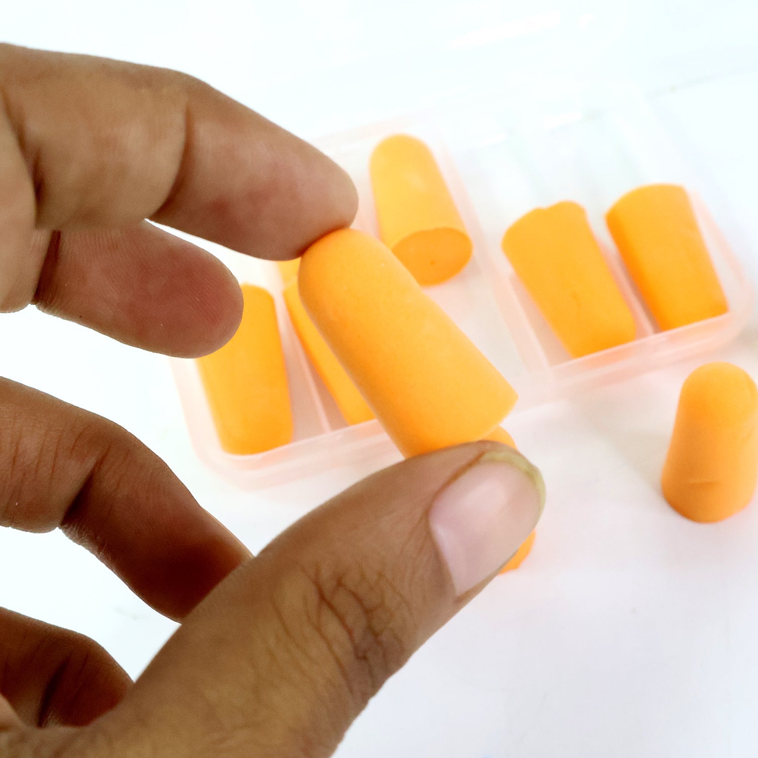 Foam Ear Plugs with Portable Storage Box (5 Pairs)
