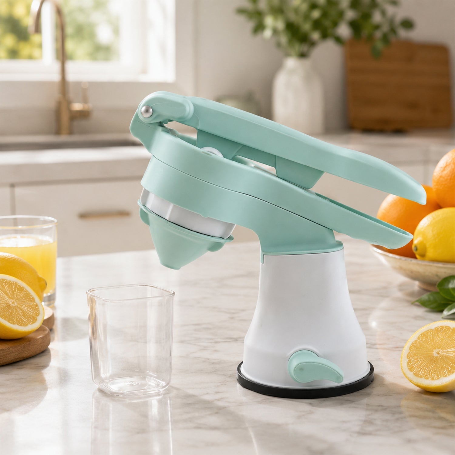Manual Easy Squeezer Fruit Juicer, Hand Press Citrus Juice Maker (1 Pc)