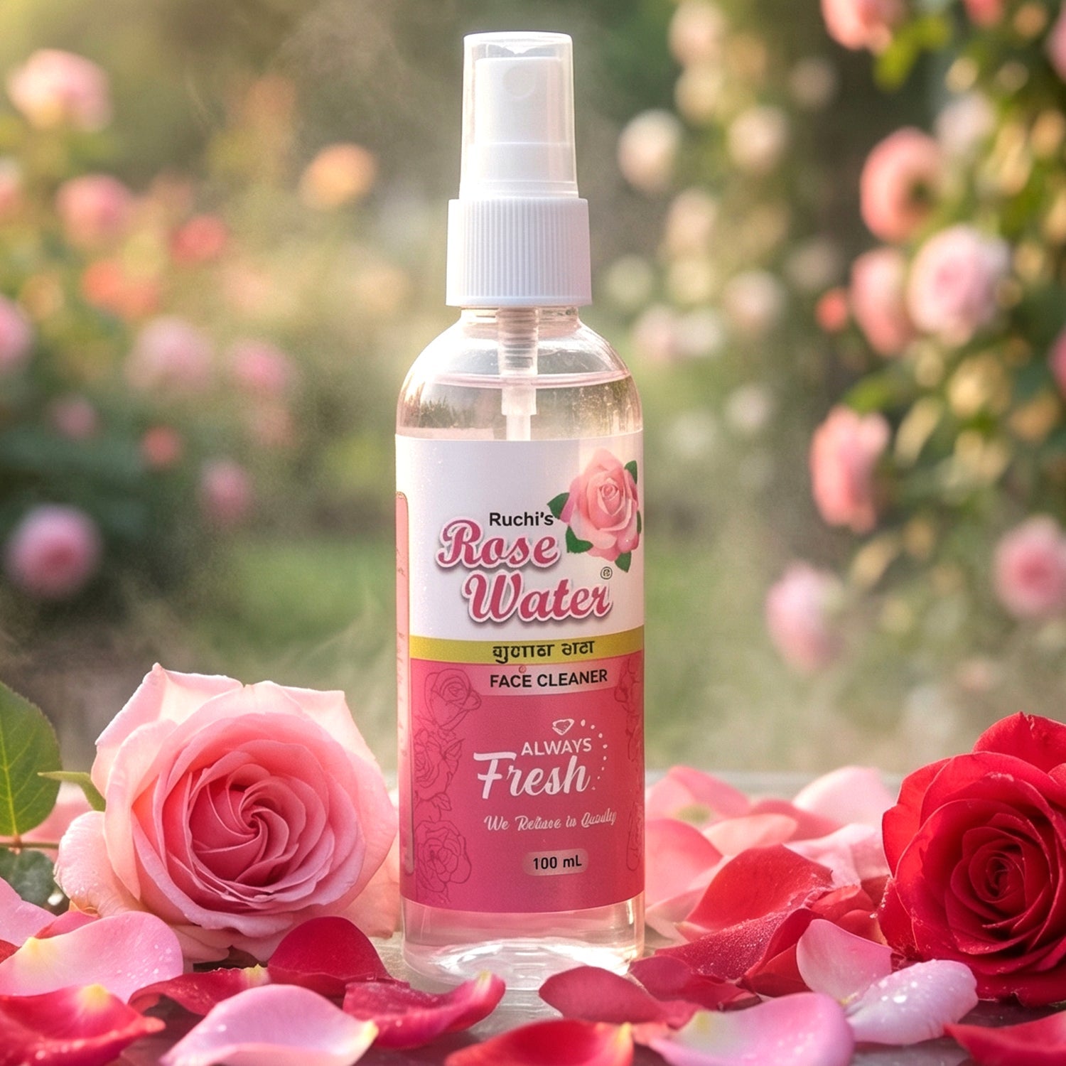 cooling rose water facial spray skincare