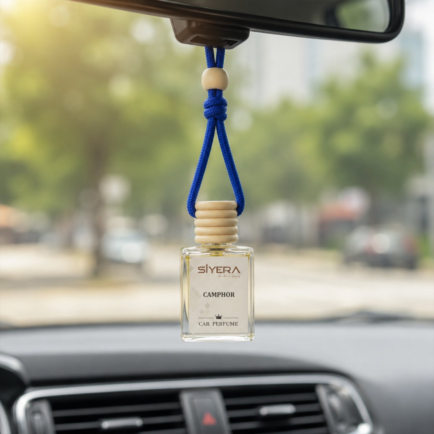 Hanging car perfume white bg