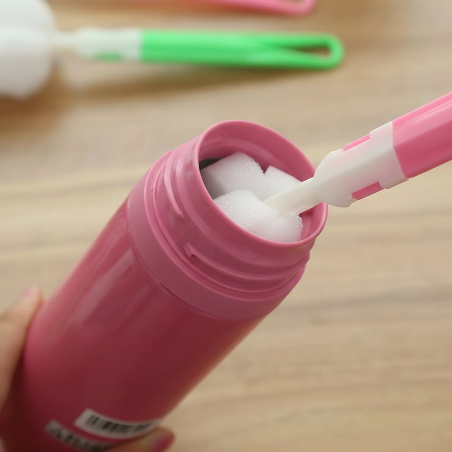 Scrub Brush with Silicone Bristles