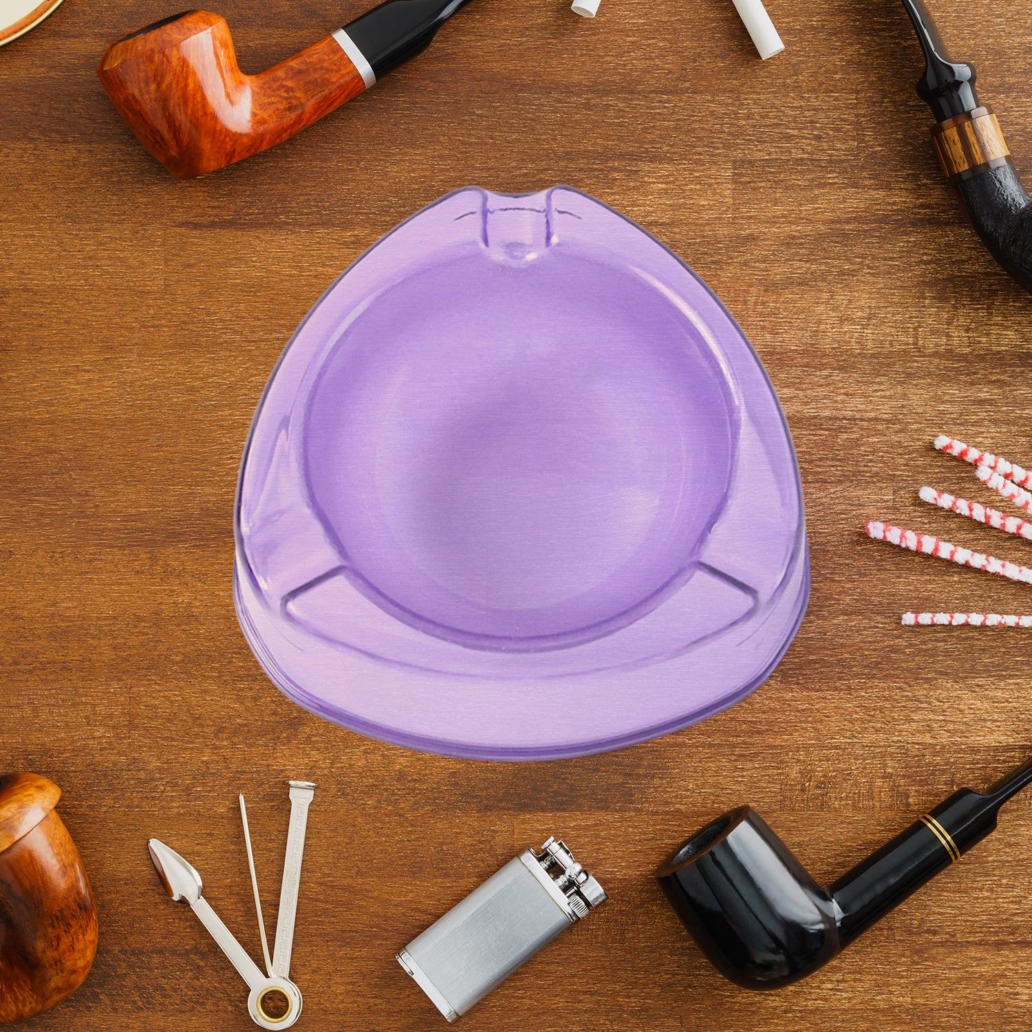 Oblivion Transparent Ashtray with Lightweight Clear Finish
