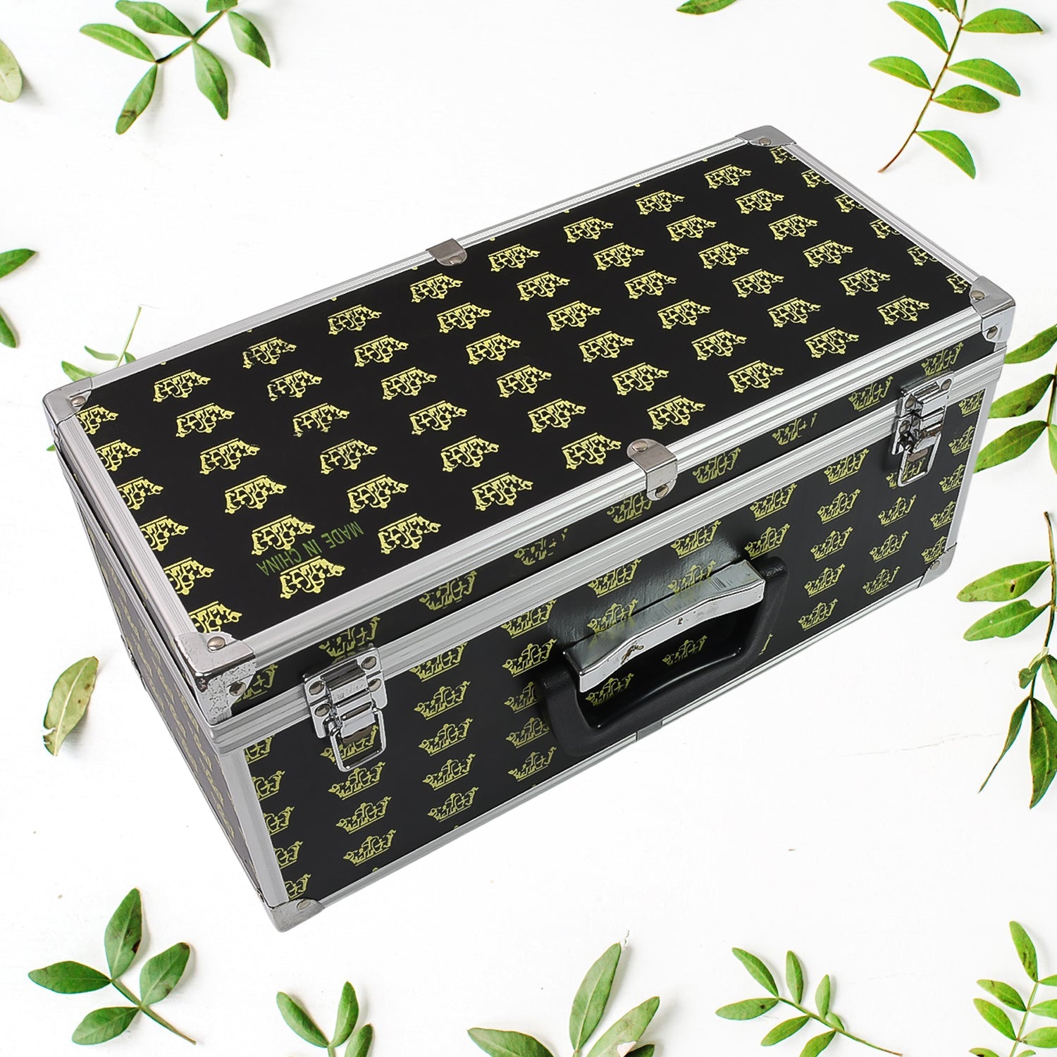 Wooden & Aluminium Multipurpose Portable Suitcase Travel Tool Box (38Ã—17Ã—18 Cm / 1 Pc)
