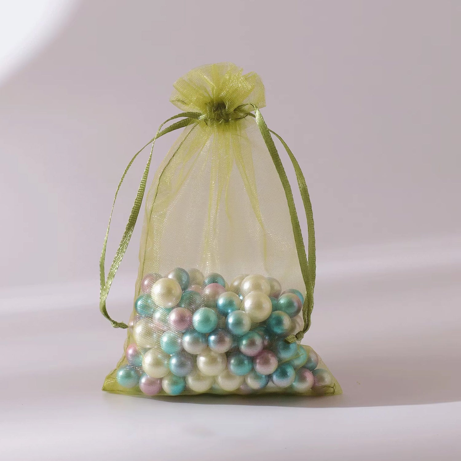 Small Potli Gift Bags, Small Mesh Bags Drawstring Gift Bags (1Pc / 12Ã—10 Cm)