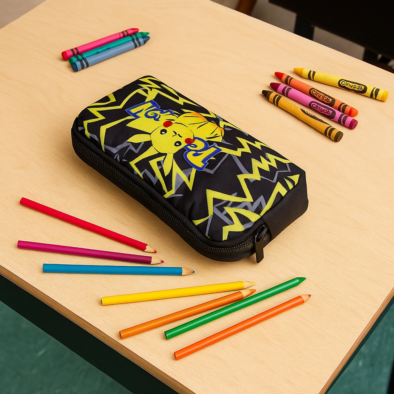 Premium Cartoon Character Pencil Pouch for Kids (1 Pc)