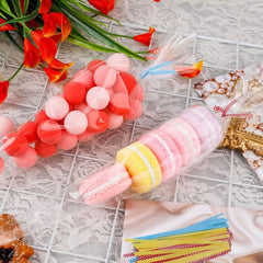 Set of 100 small disposable piping bags for cake decorating