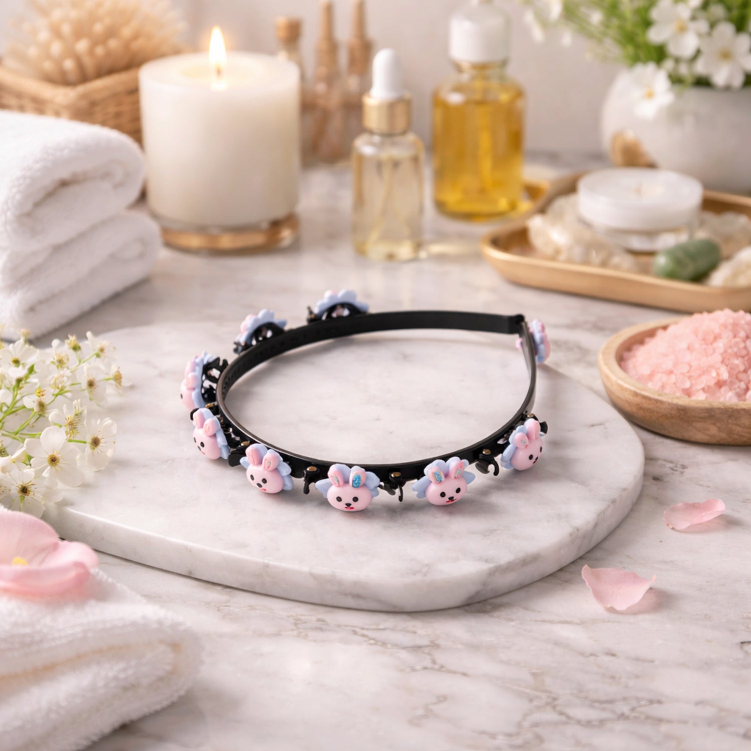 Cute Cartoon Bunny Design Kids Hair Band (1 Pc)
